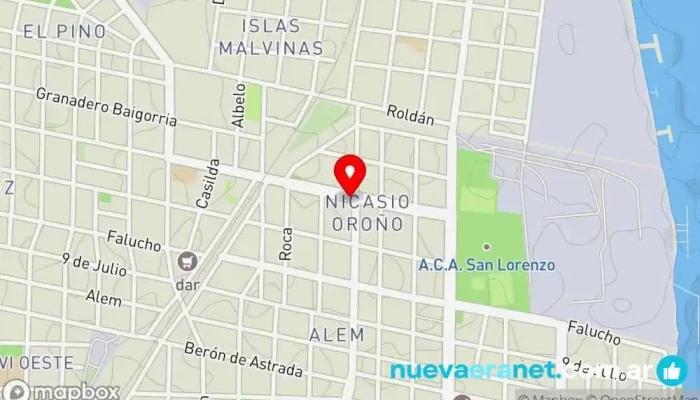 mapa de LP La Piamontesa de San Lorenzo S.R.L. Tienda de pasta en San Lorenzo