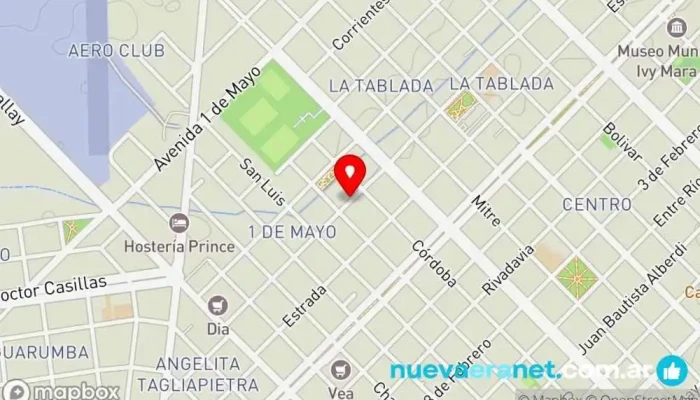mapa de Lujàn Panadería en Chajarí