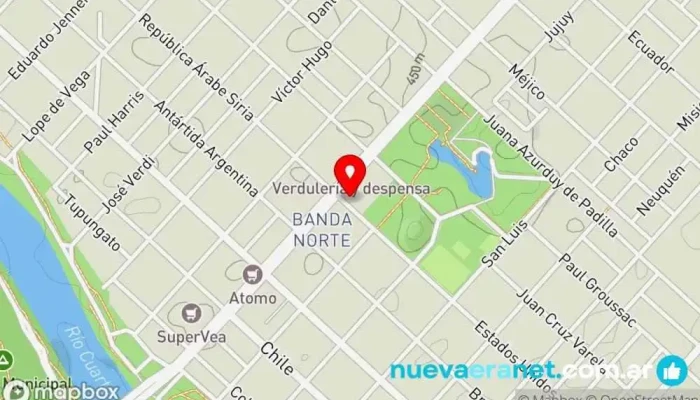 mapa de Lusa Panadería en Río Cuarto