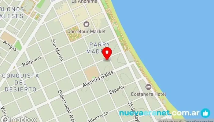 mapa de Maca Factureria Panadería en Puerto Madryn