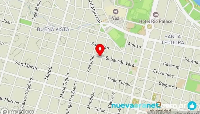 mapa de MADELAN Servisios Rurales, Rio cuarto Casa de subastas de ganado en Río Cuarto