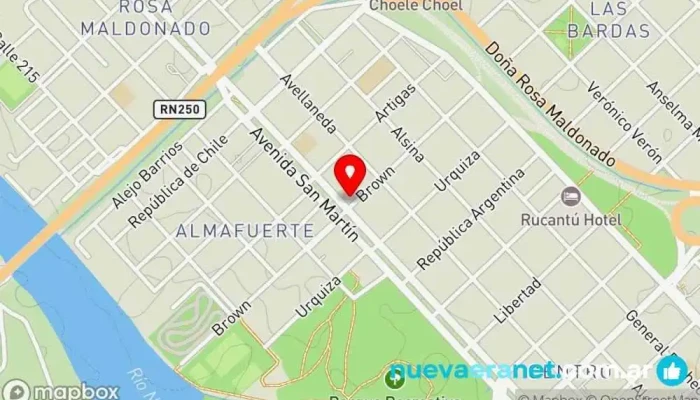 mapa de Magaledi Factureria Panadería en Choele-choel
