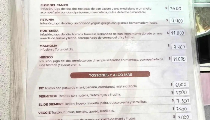 Magnolia Pasteleriacafe Carta - San Isidro