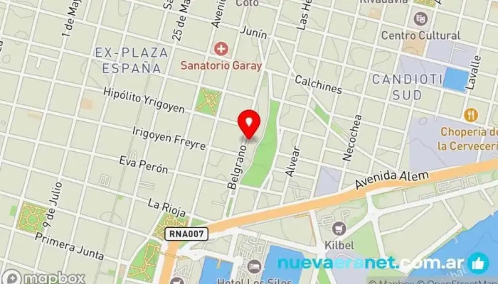 mapa de Malmö Panaderías - Terminal Panadería en Santa Fe de la Vera Cruz