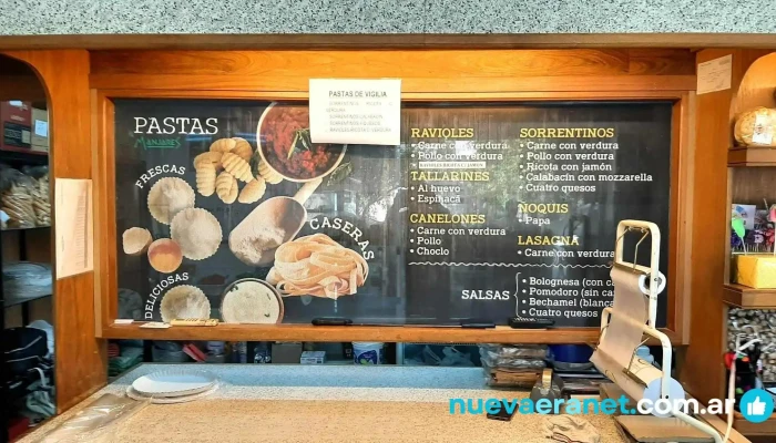 Manjares Panes Y Pastas -  Carta - Arroyito