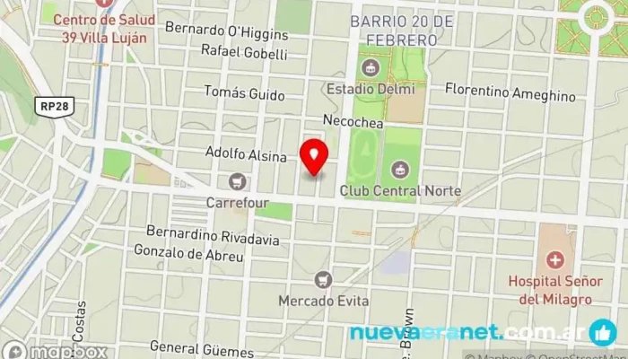 mapa de Manjares-Repostería Artesanal Lucía Martínez de Gonza Pastelería en Salta
