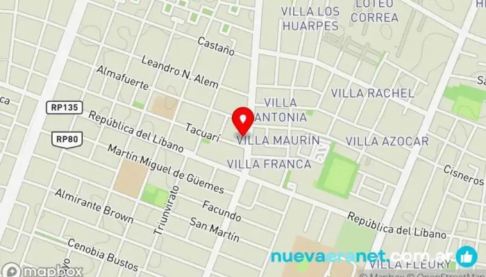 mapa de MANNÁ El rincón del panadero Panadería en Villa Krause