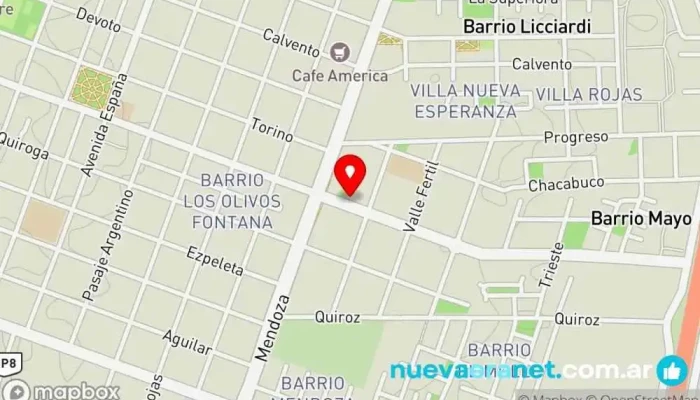 mapa de Maol Equipamiento comercial, refrigeración y hogar... Equipos para panaderías en Rawson
