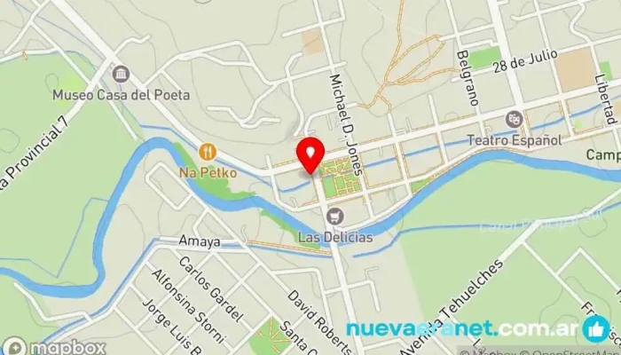 mapa de Maria Paula Bakery Cafetería en Gaiman