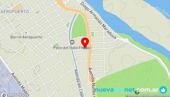 mapa de Mariano Lomas Panadería en Santiago del Estero