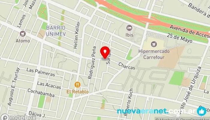 mapa de Martina Tello Pastelería Pastelería en Guaymallén