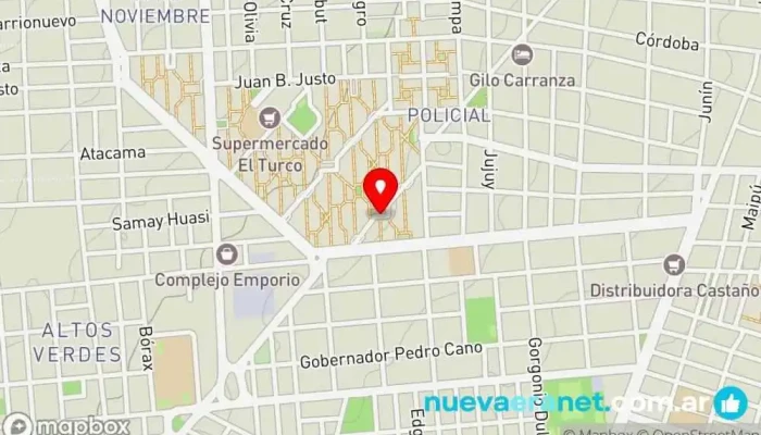 mapa de Martino Delicias Pastelería en San Fernando del Valle de Catamarca