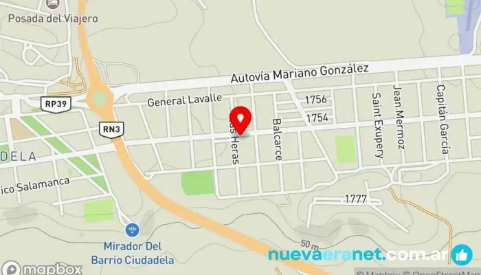 mapa de Mary Bakery Pastelería en Comodoro Rivadavia