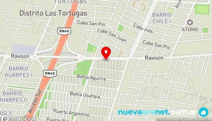 mapa de Más q Pan Panadería en Godoy Cruz