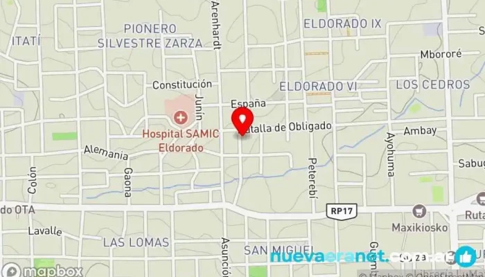 mapa de Mas que Churros Panadería en Eldorado