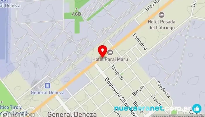 mapa de MÁS QUE PAN Panadería en Gral. Deheza