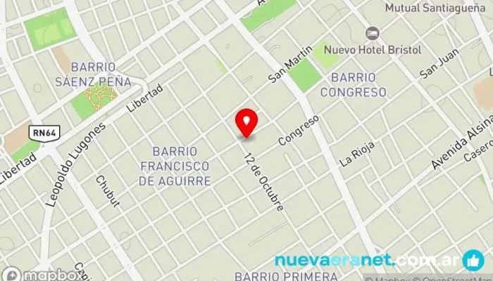 mapa de Masa Pan Panadería en Santiago del Estero