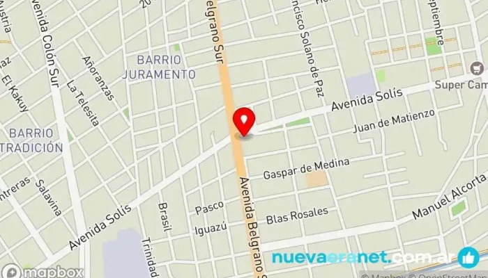 mapa de Maxihogar s.r.l. Comercio en Santiago del Estero