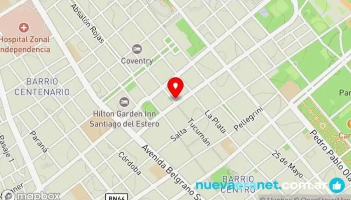 mapa de Maximoto Concesionario de motos en Santiago del Estero