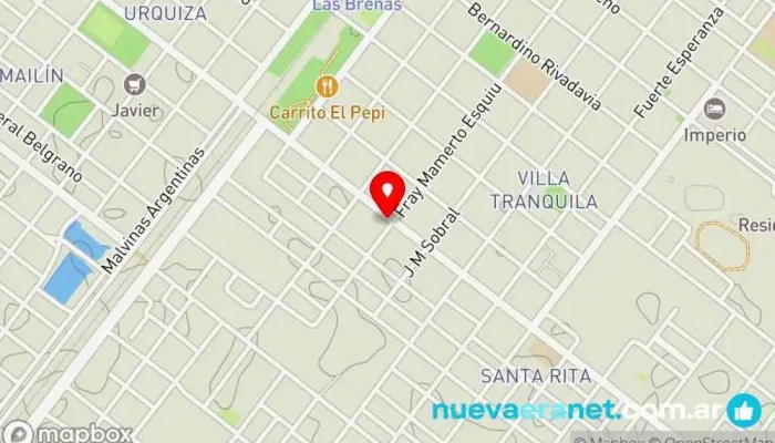 mapa de MAXY Panificados Panadería en Las Breñas