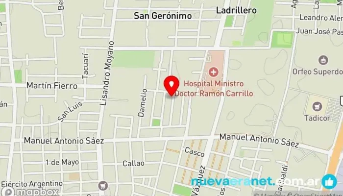 mapa de Mayra Panadería en Las Heras