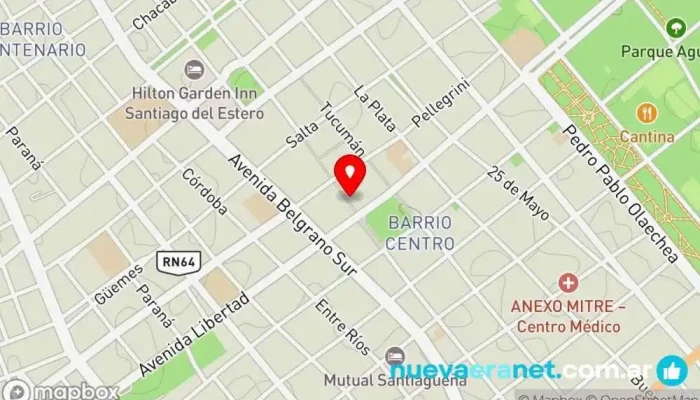 mapa de Mc Center Outlet Comercio en Santiago del Estero