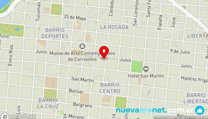mapa de Megatone.net Tienda de electrónica, Tienda de electrodomésticos de segunda mano en Corrientes