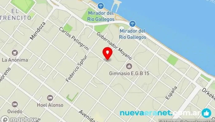 mapa de Mekes Pastelería en Río Gallegos