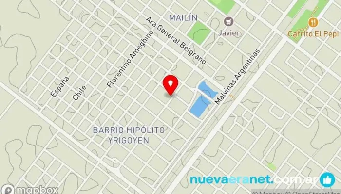 mapa de Melanie Andrada Panadería en Las Breñas
