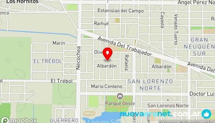 mapa de Mercado Panaderia Blasco Panadería en Neuquén