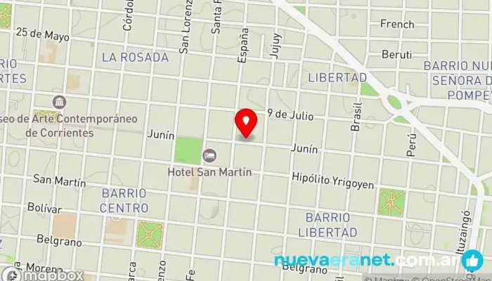 mapa de Mexe Informática Tienda de informática, Servicio de reparación de ordenadores en Corrientes