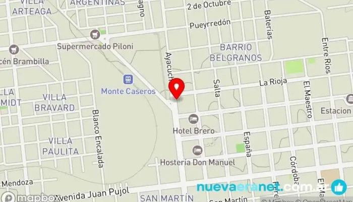 mapa de M.Graf & M.Steel Constructor de casas modulares en Monte Caseros
