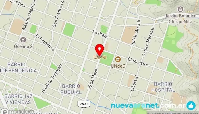 mapa de Mí amon Pastelería en Chilecito