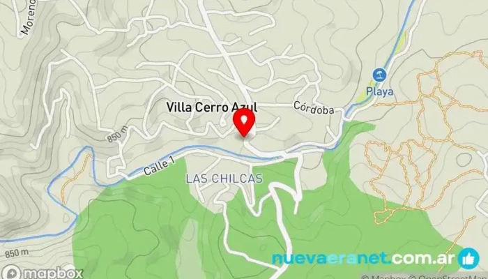 mapa de MI AÑORANZA Casa rural en Villa Cerro Azul