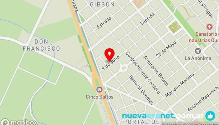 mapa de Mi CASITA Cafetería en Cinco Saltos