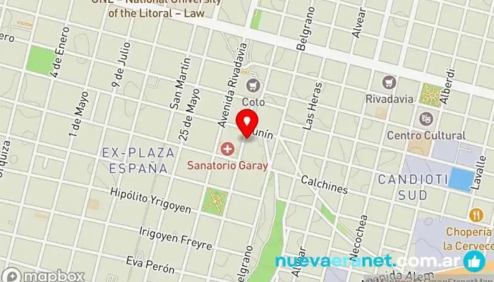 mapa de Mia Riccetta Panadería en Santa Fe de la Vera Cruz