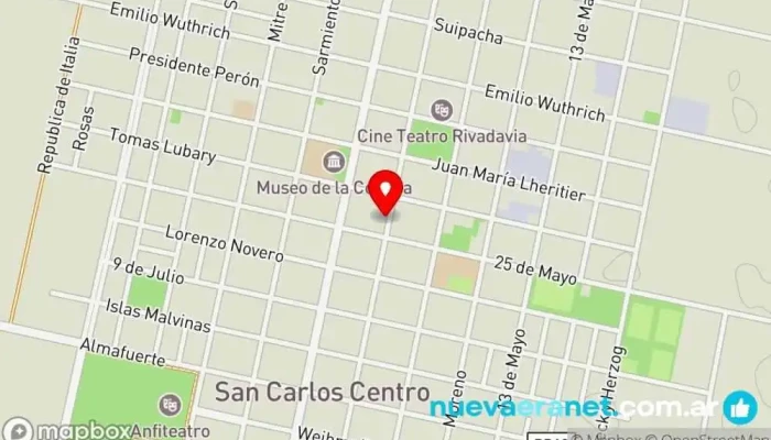 mapa de Mica madre Panadería en San Carlos Centro