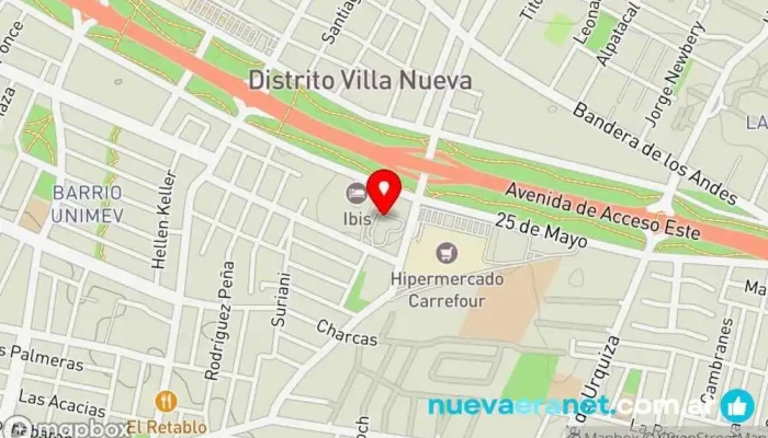 mapa de Michela Sin Gluten Guaymallen Panadería en Guaymallén