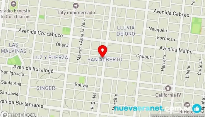 mapa de Mil delicias Panadería en Posadas