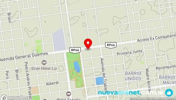 mapa de Mil delicias panaderia Panadería en Tres Isletas