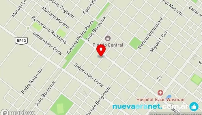 mapa de Mil Sabores Panadería Panadería en Gral. Pinedo