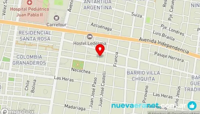 mapa de MINA PASTEL Pastelería en Corrientes