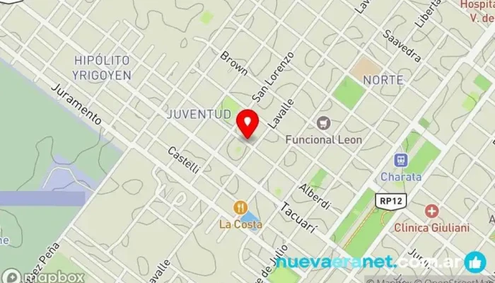 mapa de Mini Donas Pastelería en Charata