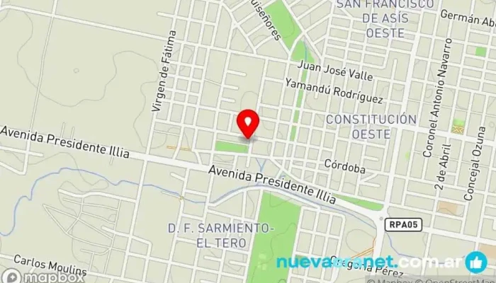 mapa de Mini Donitas.cdia Panadería en Concordia