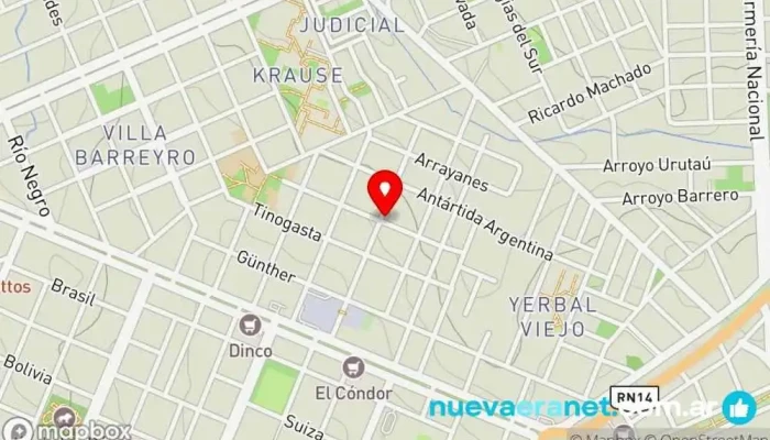 mapa de Minimercado Donata Supermercado en Oberá