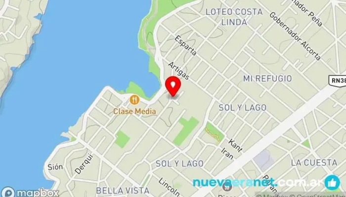 mapa de MIRALEJOS 17  en Villa Carlos Paz