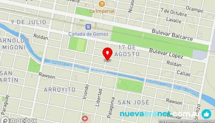 mapa de Mis Tortas Jaque Pastelería en Cañada de Gomez