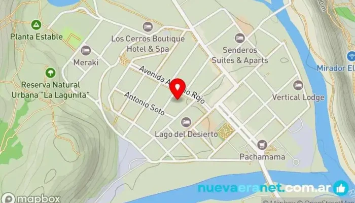 mapa de Miss Bakery Pastelería en El Chalten