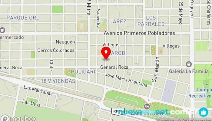mapa de Mmm Que rico Pastelería en Gral. Fernandez Oro