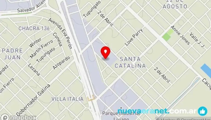 mapa de Molkasur Equipos para panaderías en Trelew